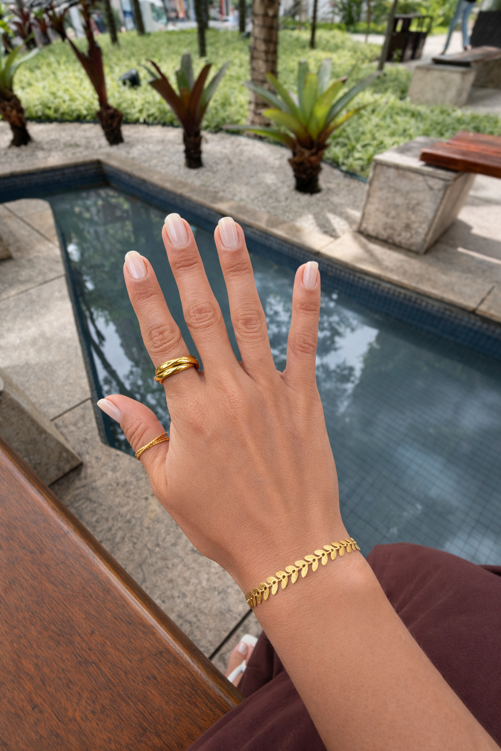 Pulseira Folhas de Roma