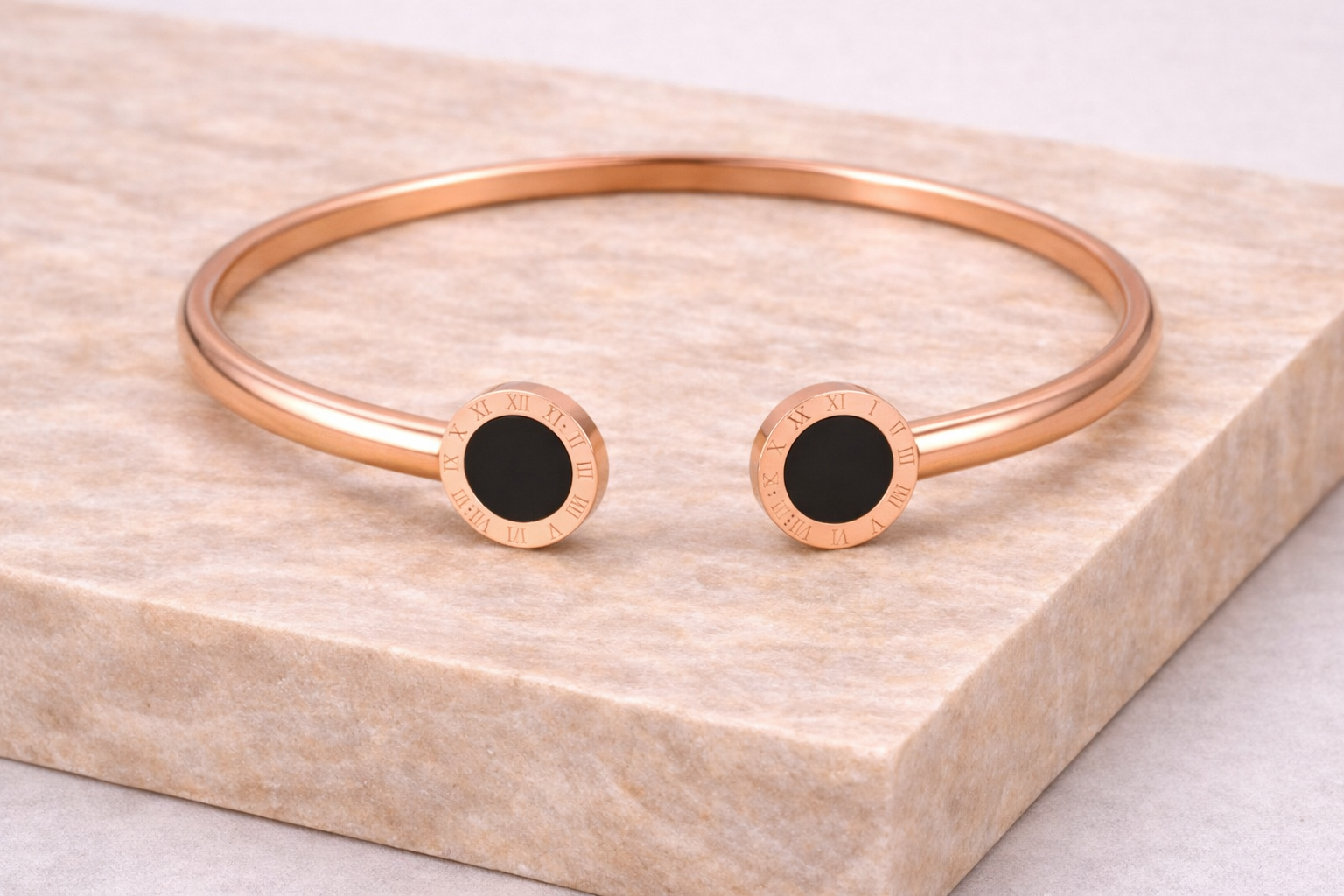 Bracelete Romano Cristal Ônix