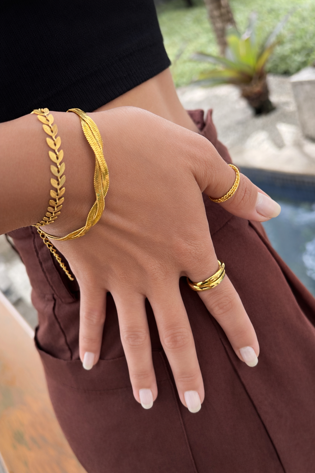 Pulseira Folhas de Roma