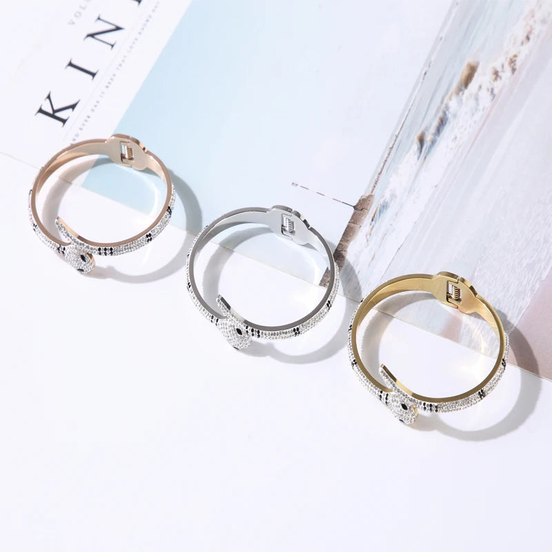 Bracelete Serpente Cravejado