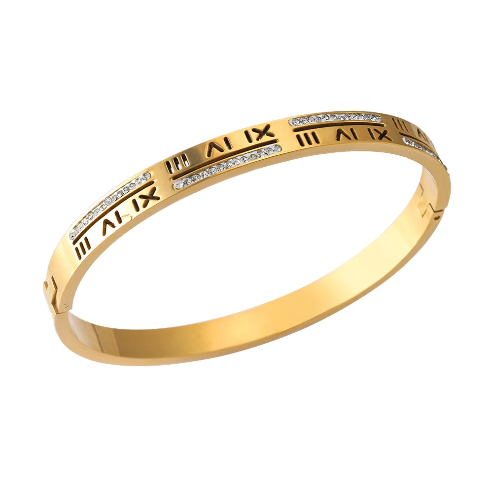 Bracelete Romana Com Zircônias