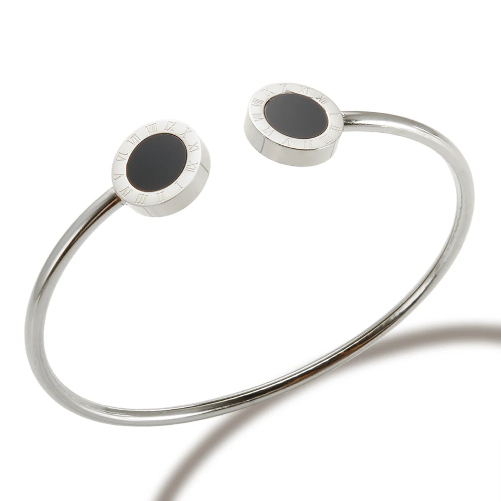 Bracelete Romano Cristal Ônix