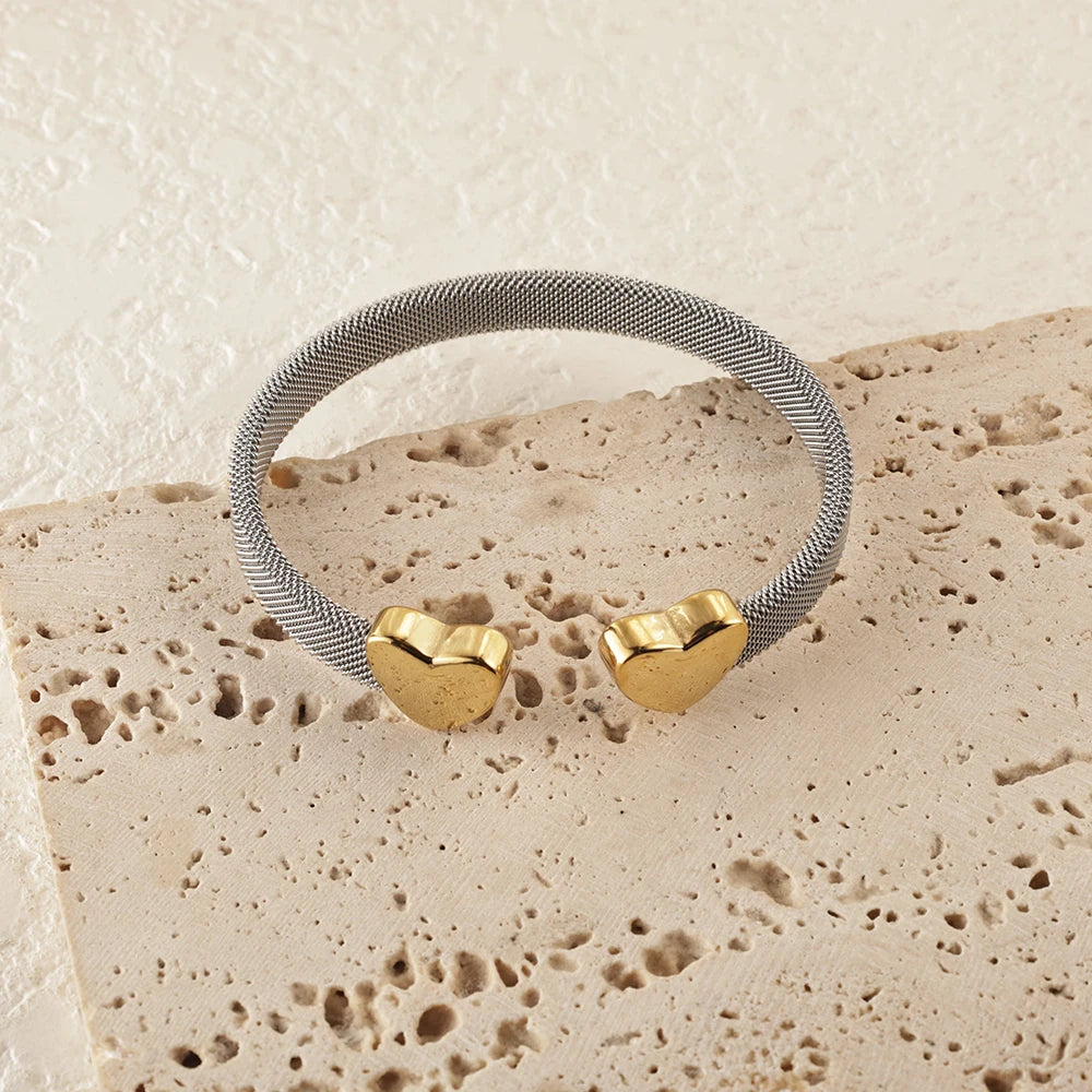 Bracelete Coração Trama