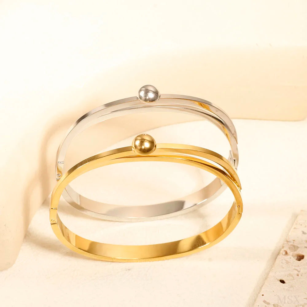 Bracelete Duas Faixas Vazado