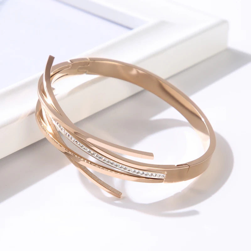 Bracelete Triplo Luz Zircônias
