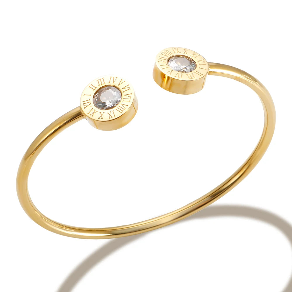 Bracelete Romano Cristal Ônix