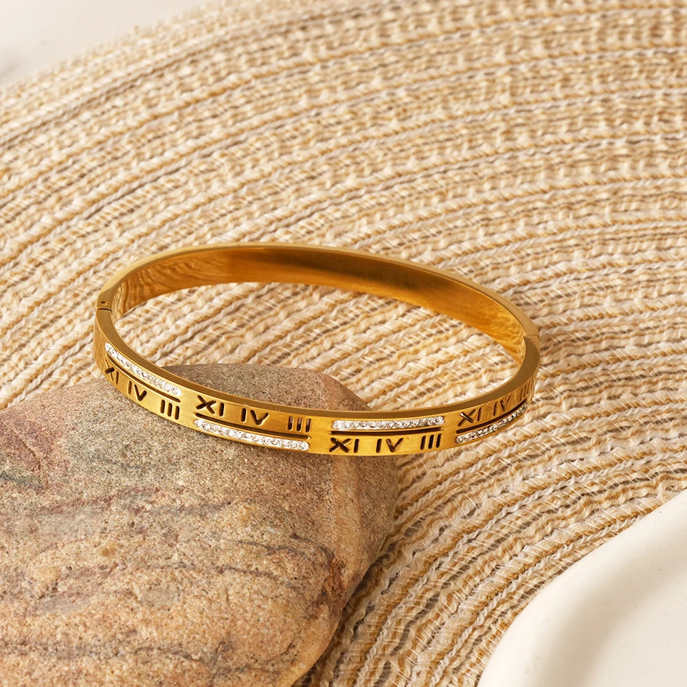 Bracelete Romana Com Zircônias