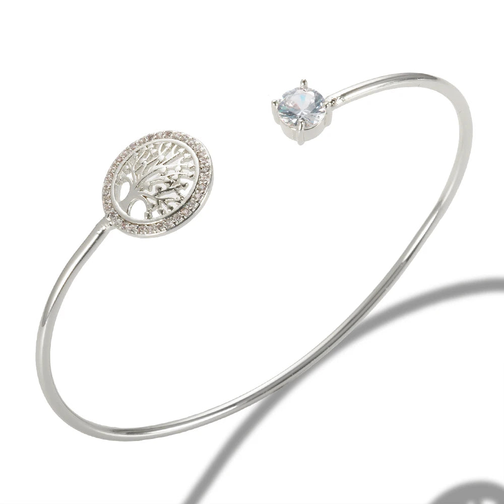 Bracelete Árvore Da Vida Com Zircônias