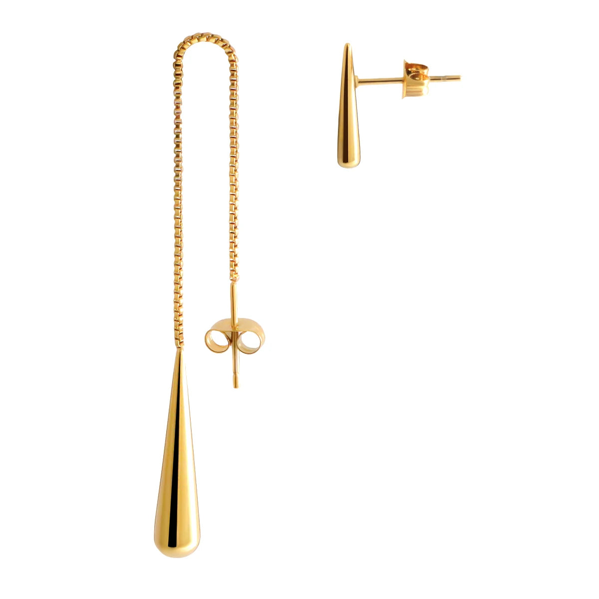 Brinco Gota Tassel Longo