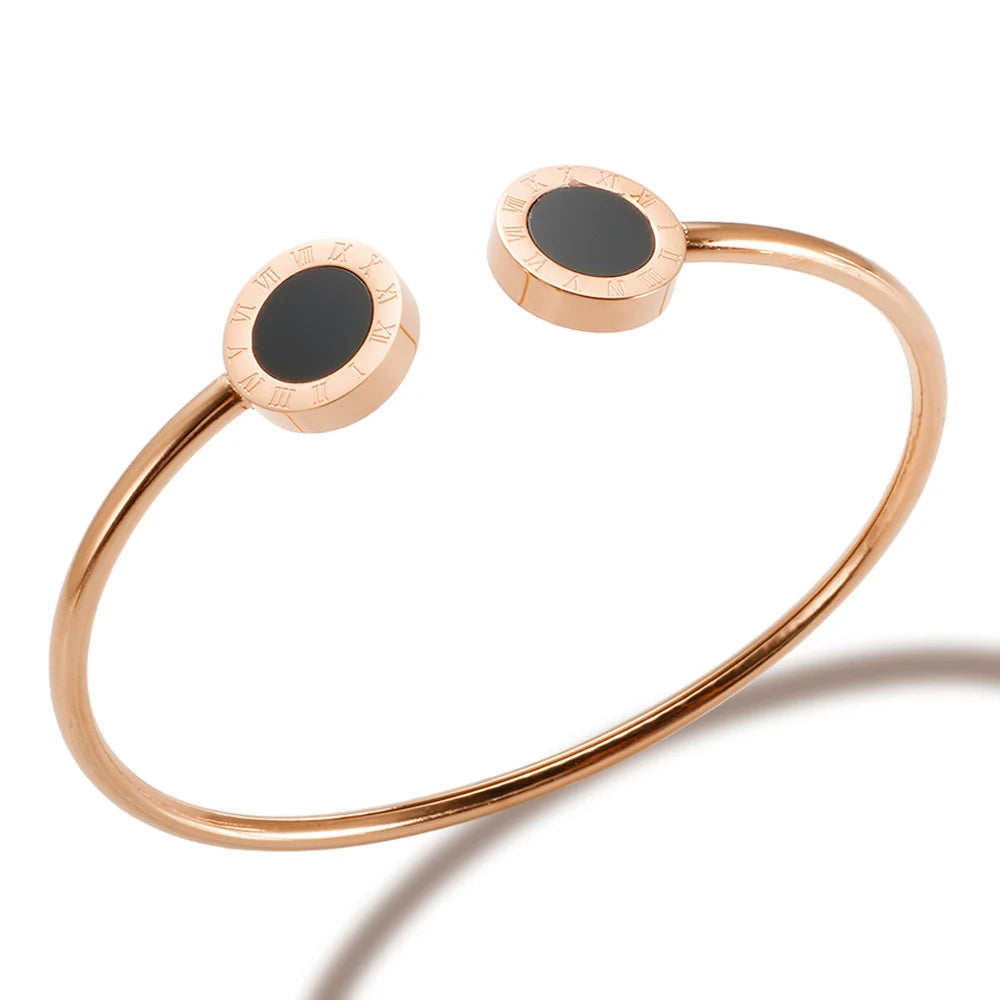 Bracelete Romano Cristal Ônix