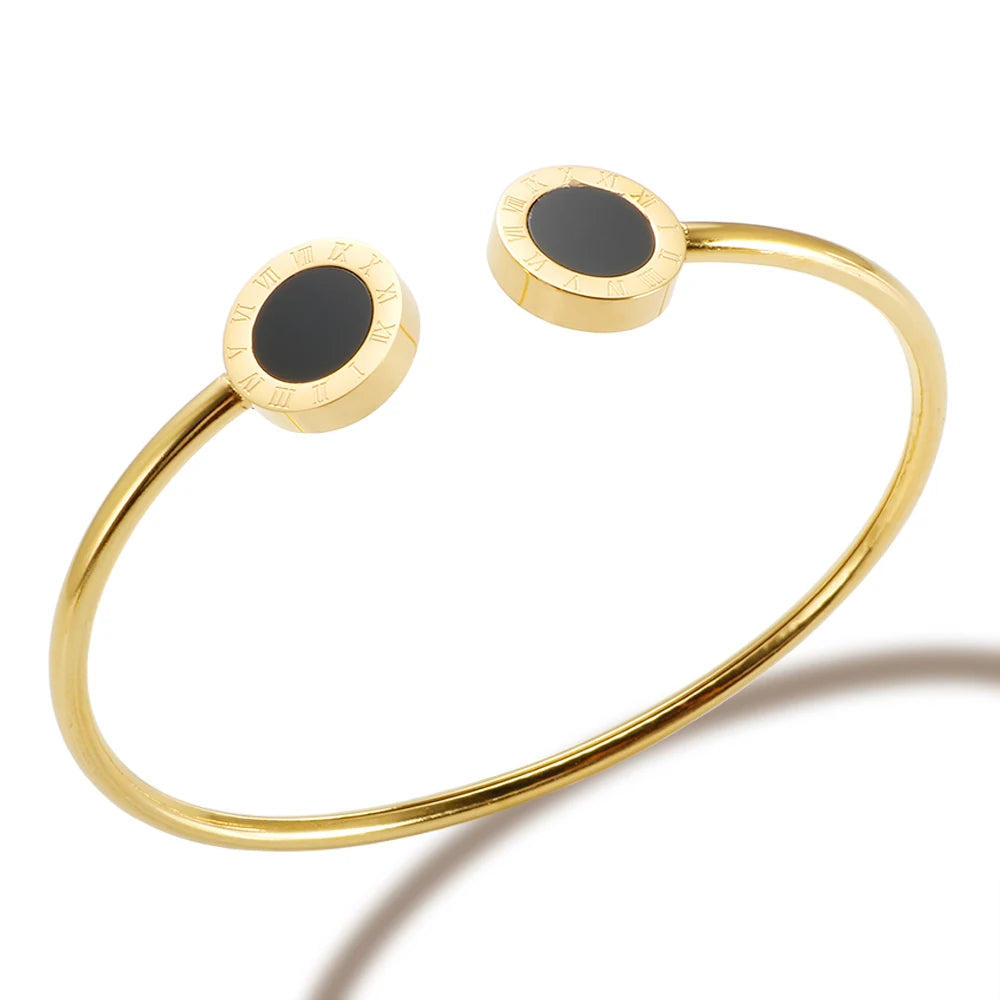 Bracelete Romano Cristal Ônix