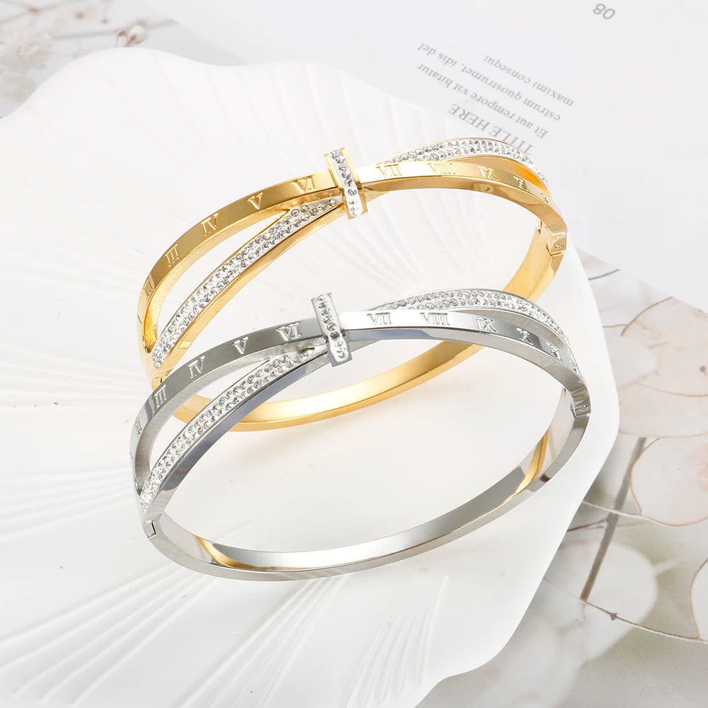 Bracelete Romana Cravejado