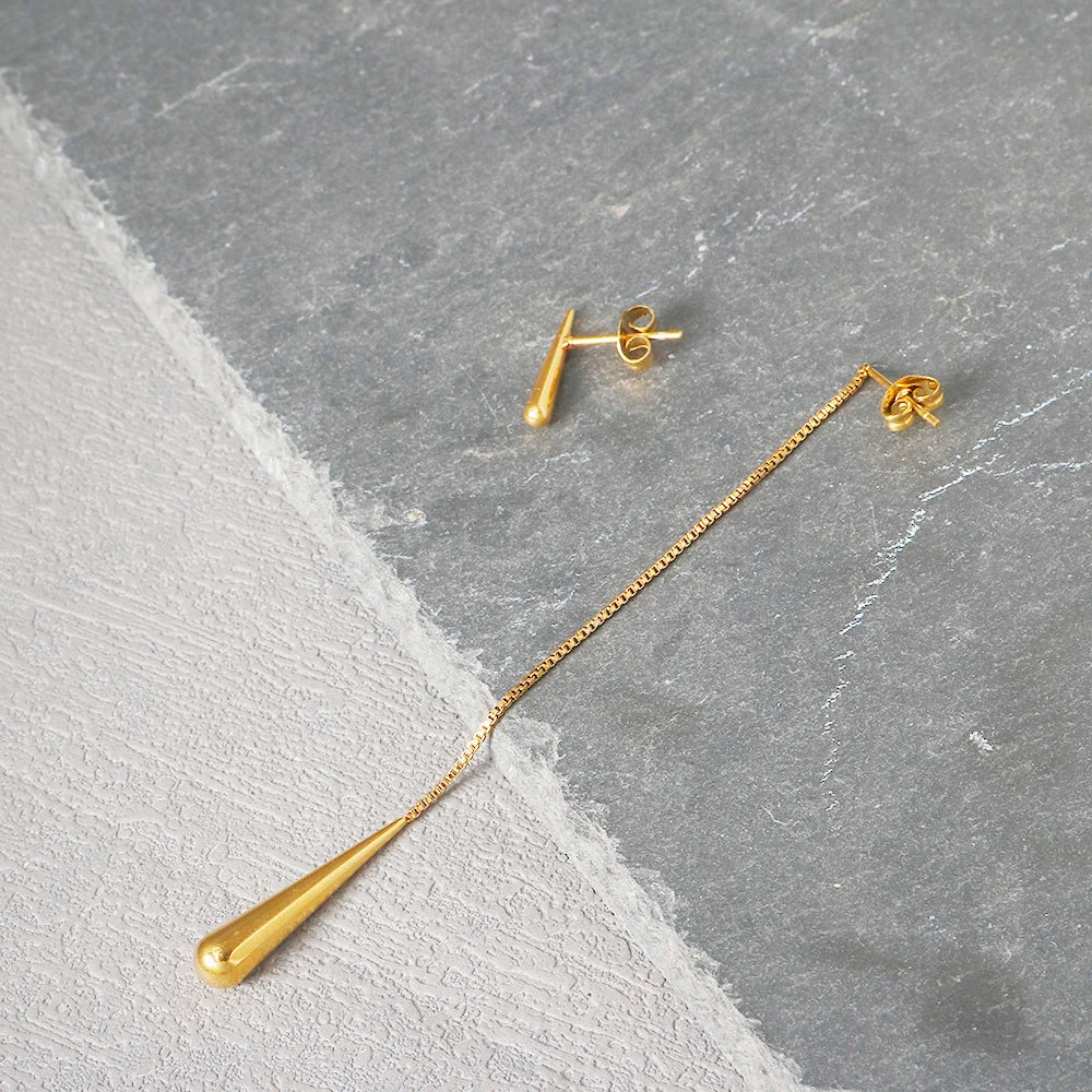 Brinco Gota Tassel Longo