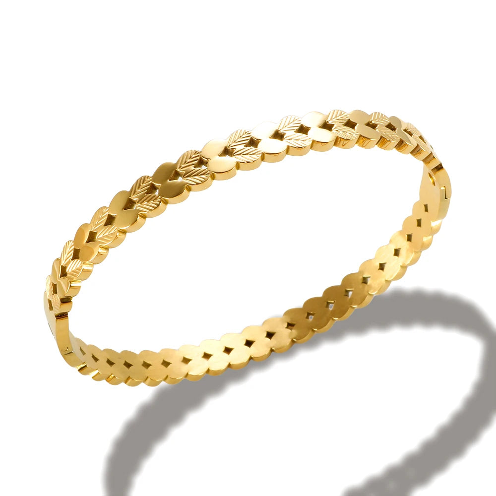 Bracelete Folhas de Roma