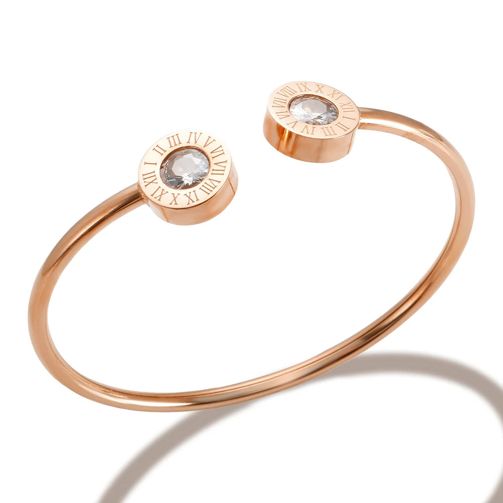 Bracelete Romano Cristal Ônix