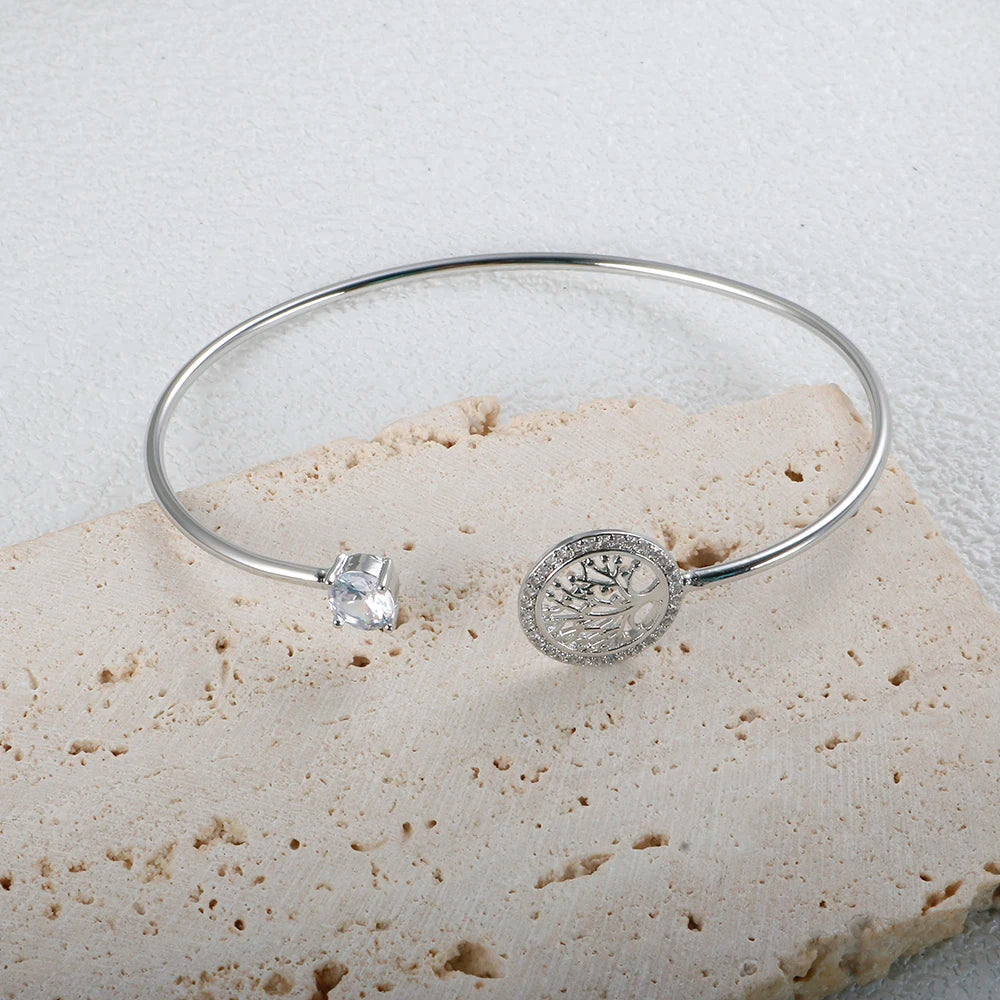 Bracelete Árvore Da Vida Com Zircônias