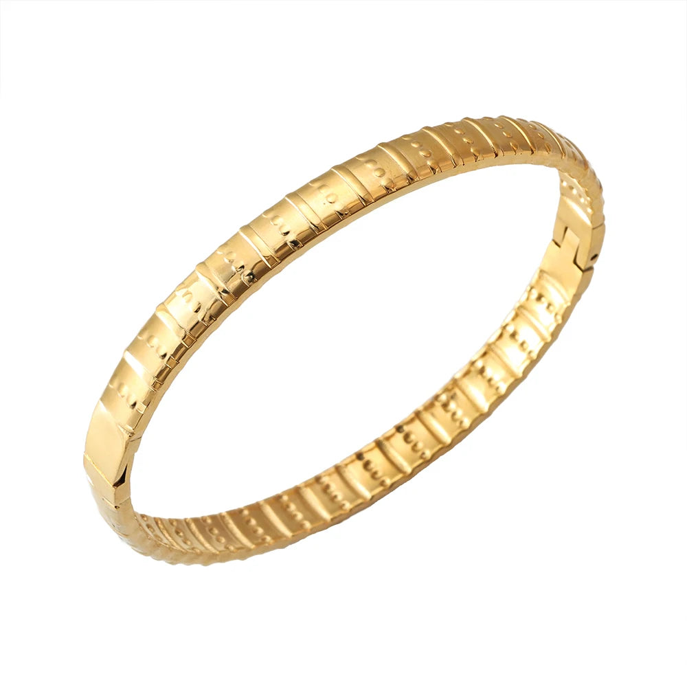 Bracelete Geométrico Texturizado