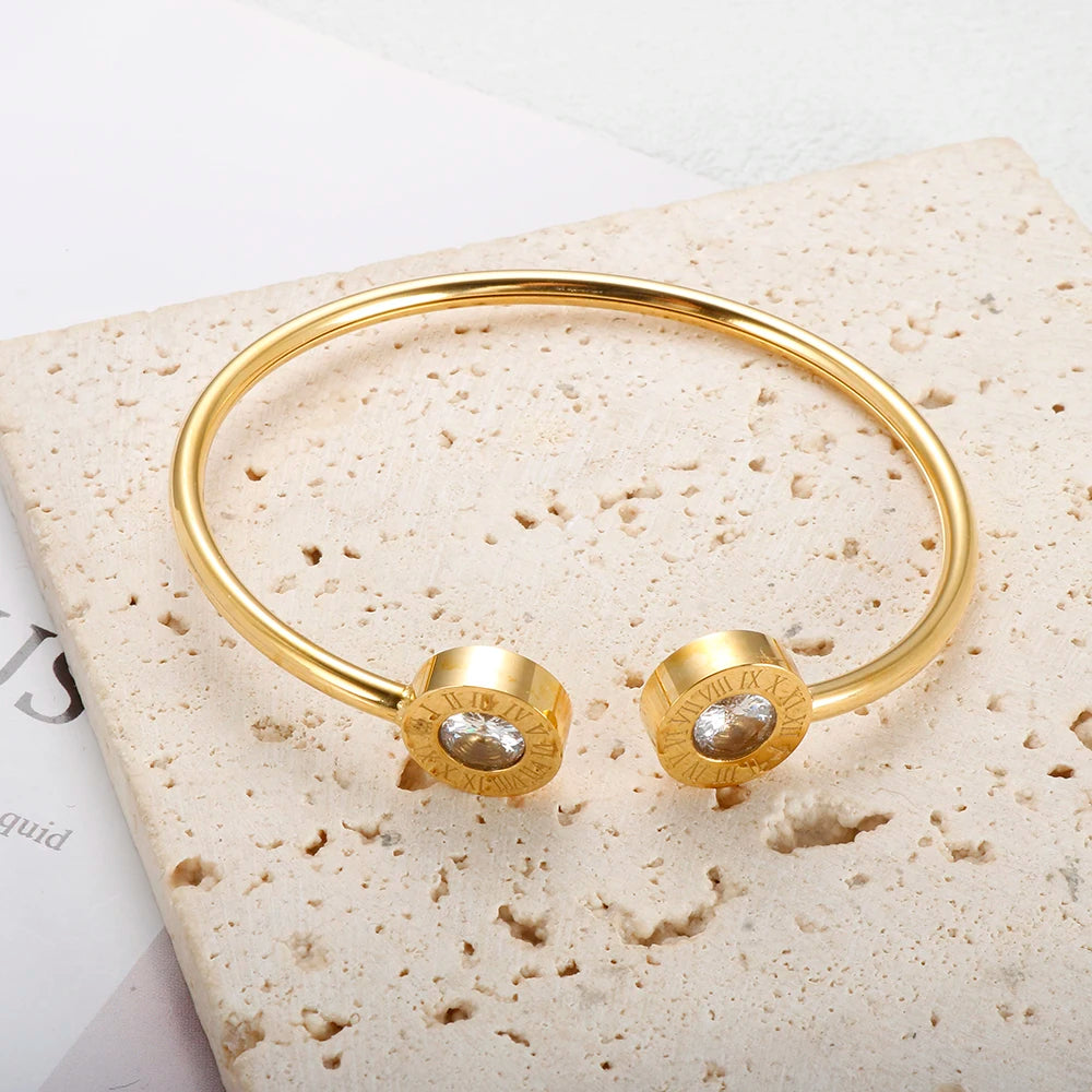 Bracelete Romano Cristal Ônix