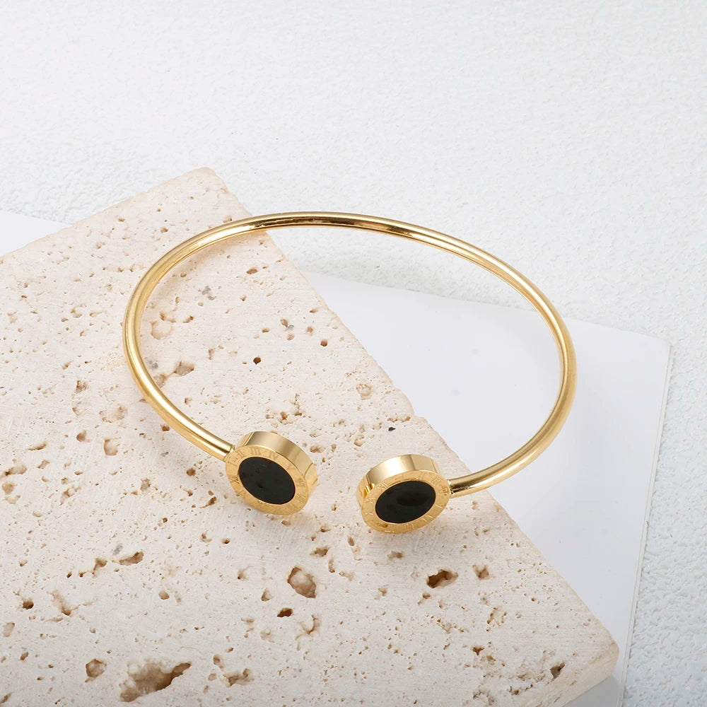 Bracelete Romano Cristal Ônix