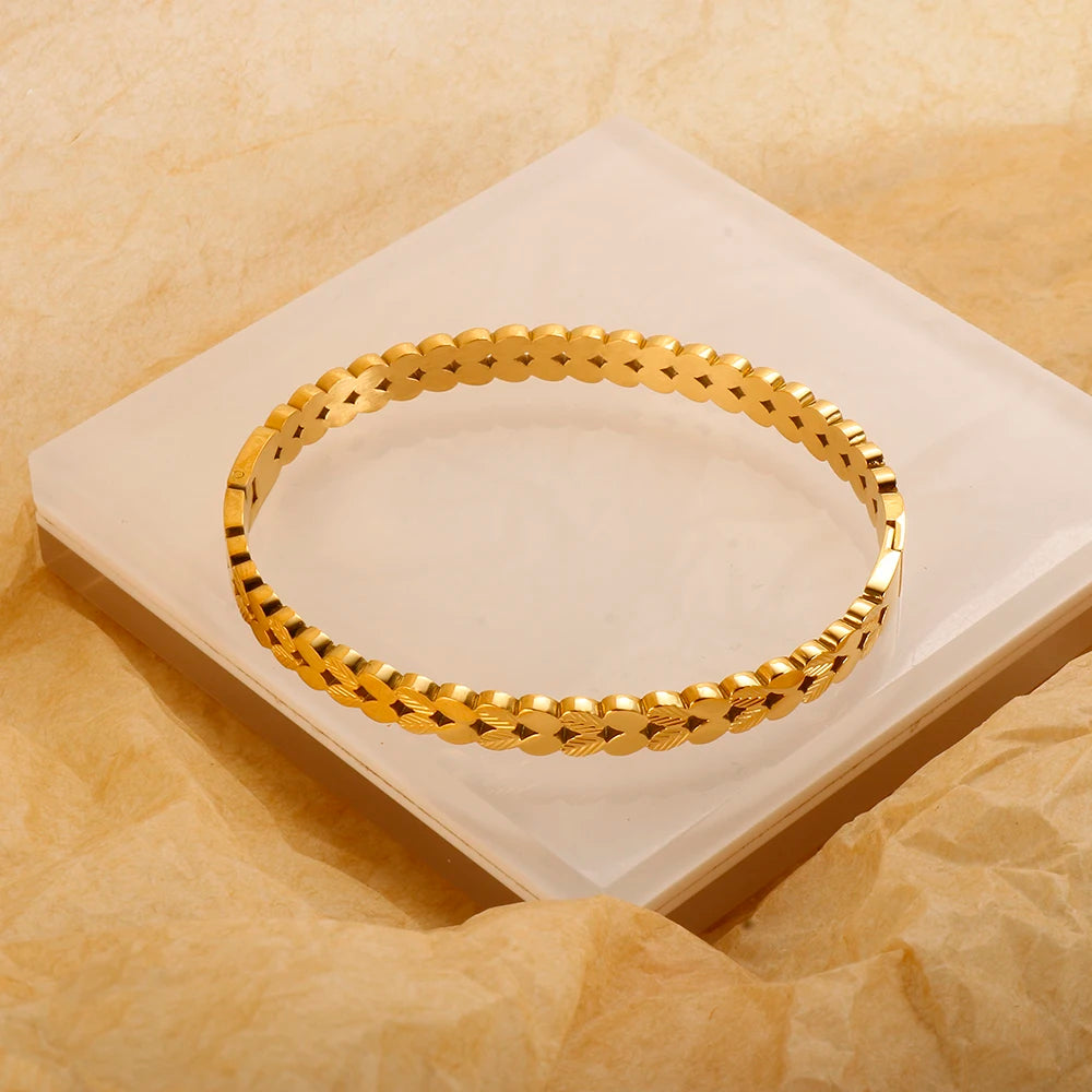 Bracelete Folhas de Roma