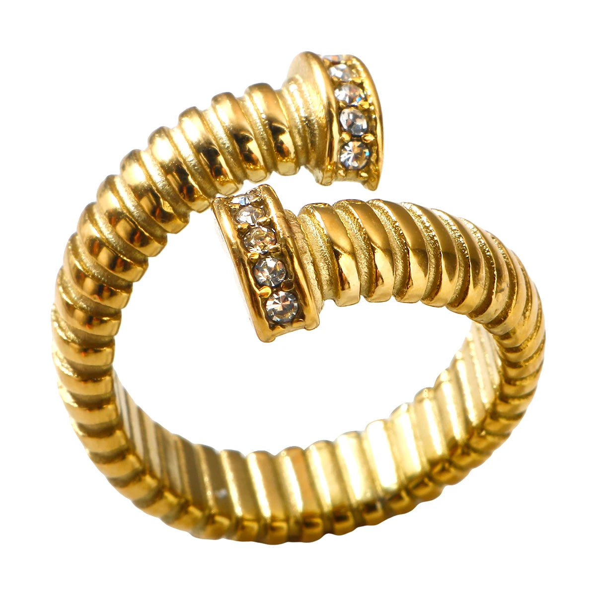 Anel Espiral Glam