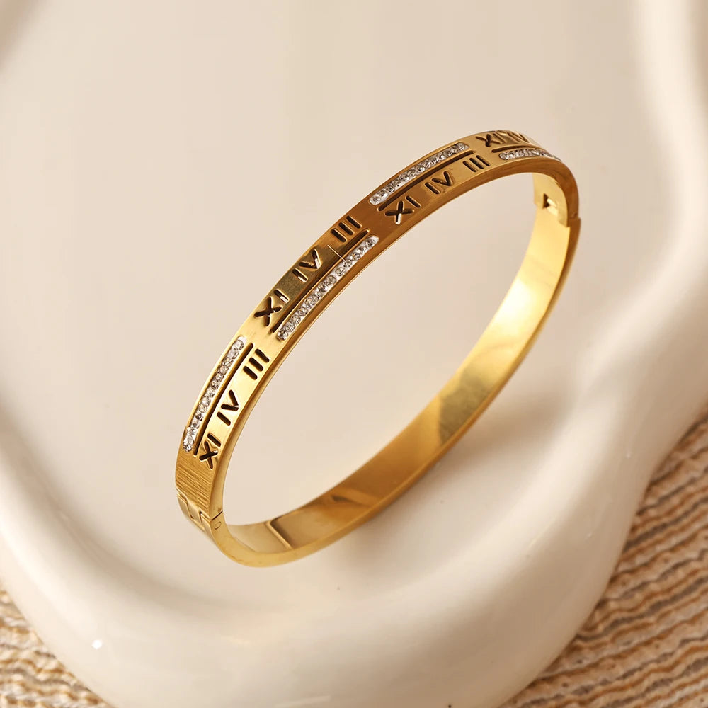 Bracelete Romana Com Zircônias