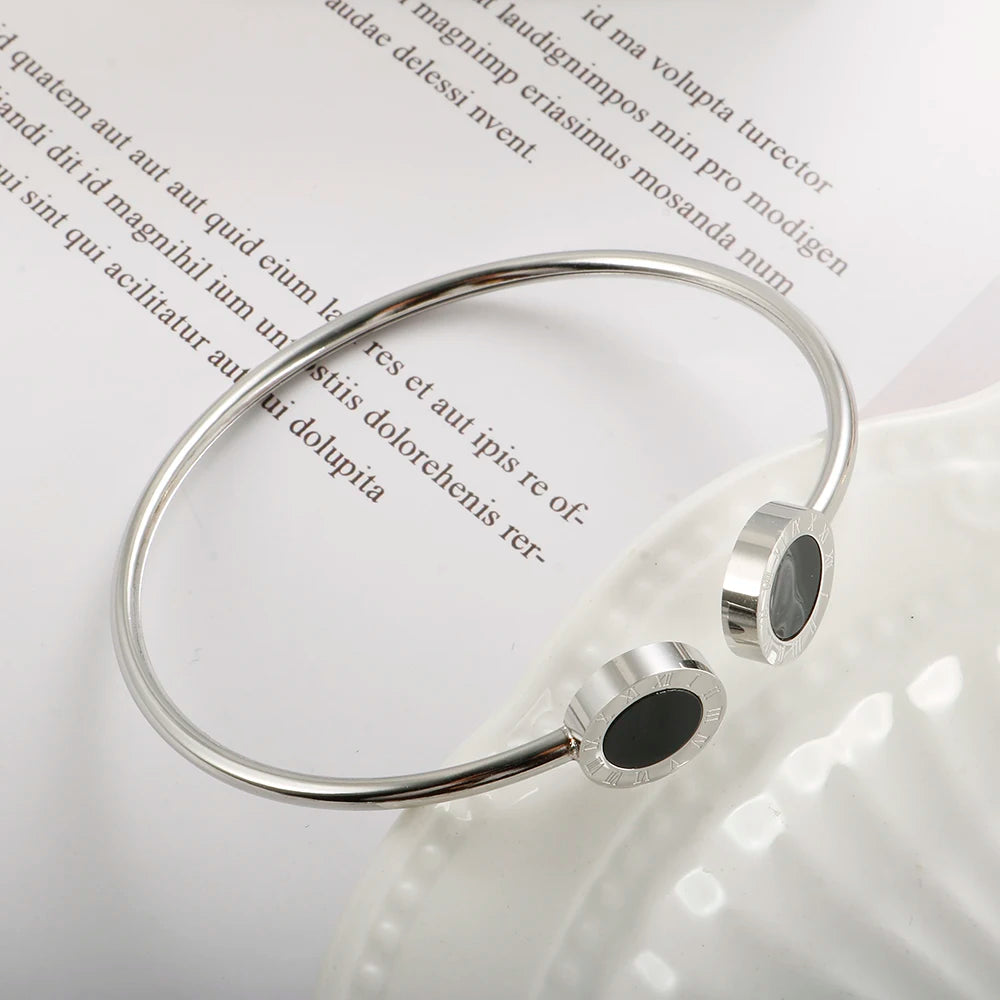 Bracelete Romano Cristal Ônix