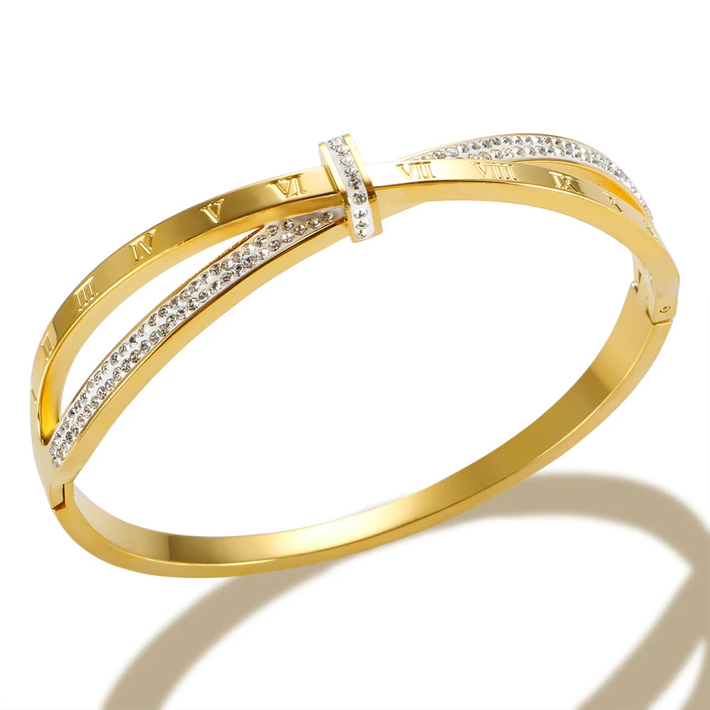 Bracelete Romana Cravejado