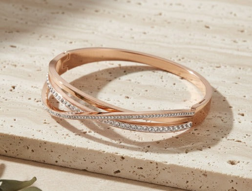 Bracelete Triplo Luz Zircônias