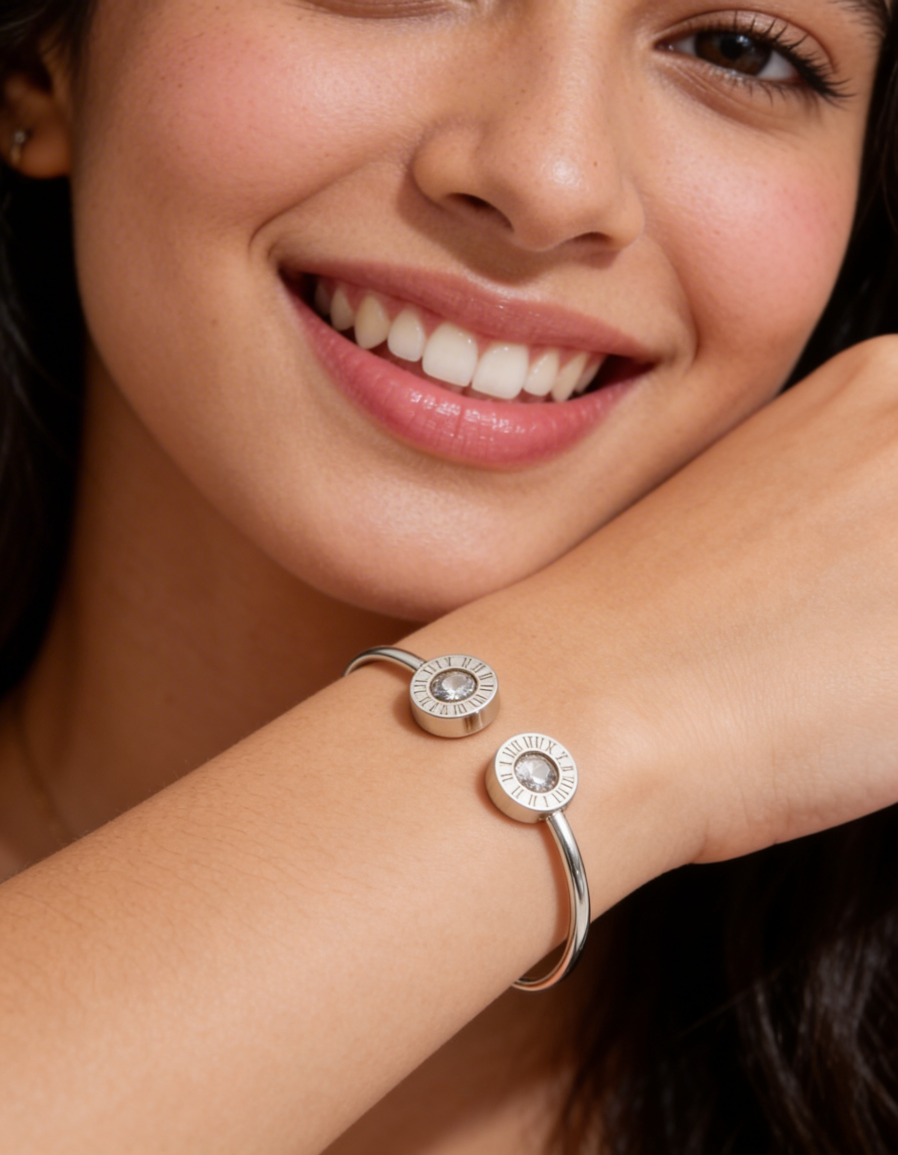 Bracelete Romano Cristal Ônix
