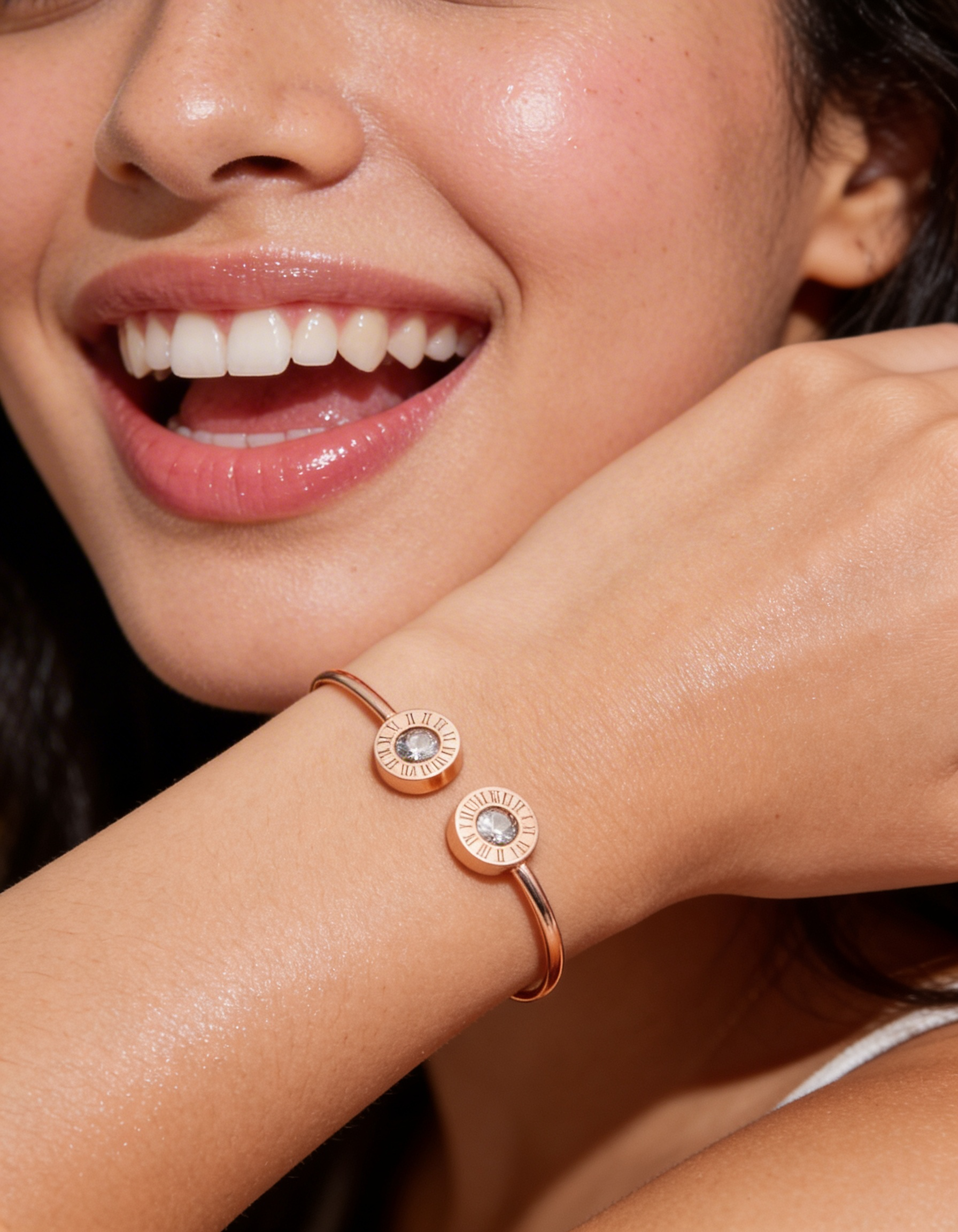 Bracelete Romano Cristal Ônix