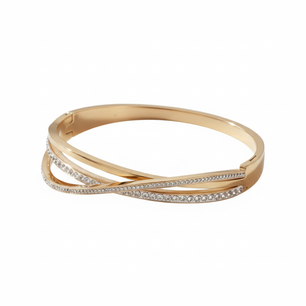 Bracelete Triplo Luz Zircônias