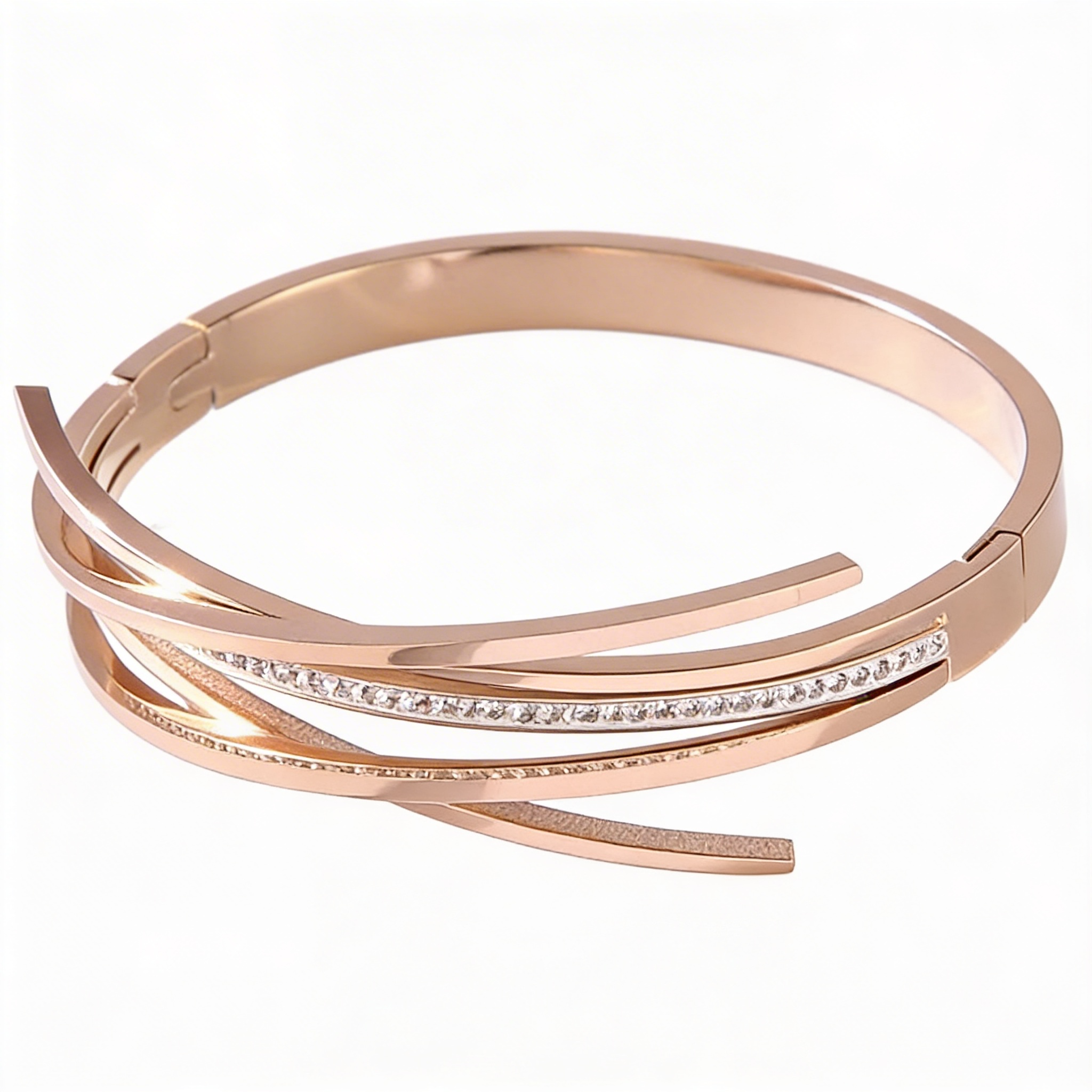 Bracelete Triplo Luz Zircônias