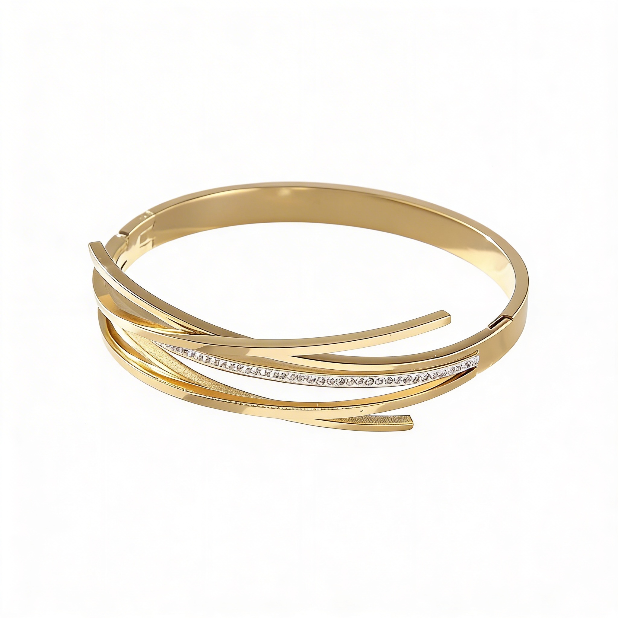 Bracelete Triplo Luz Zircônias
