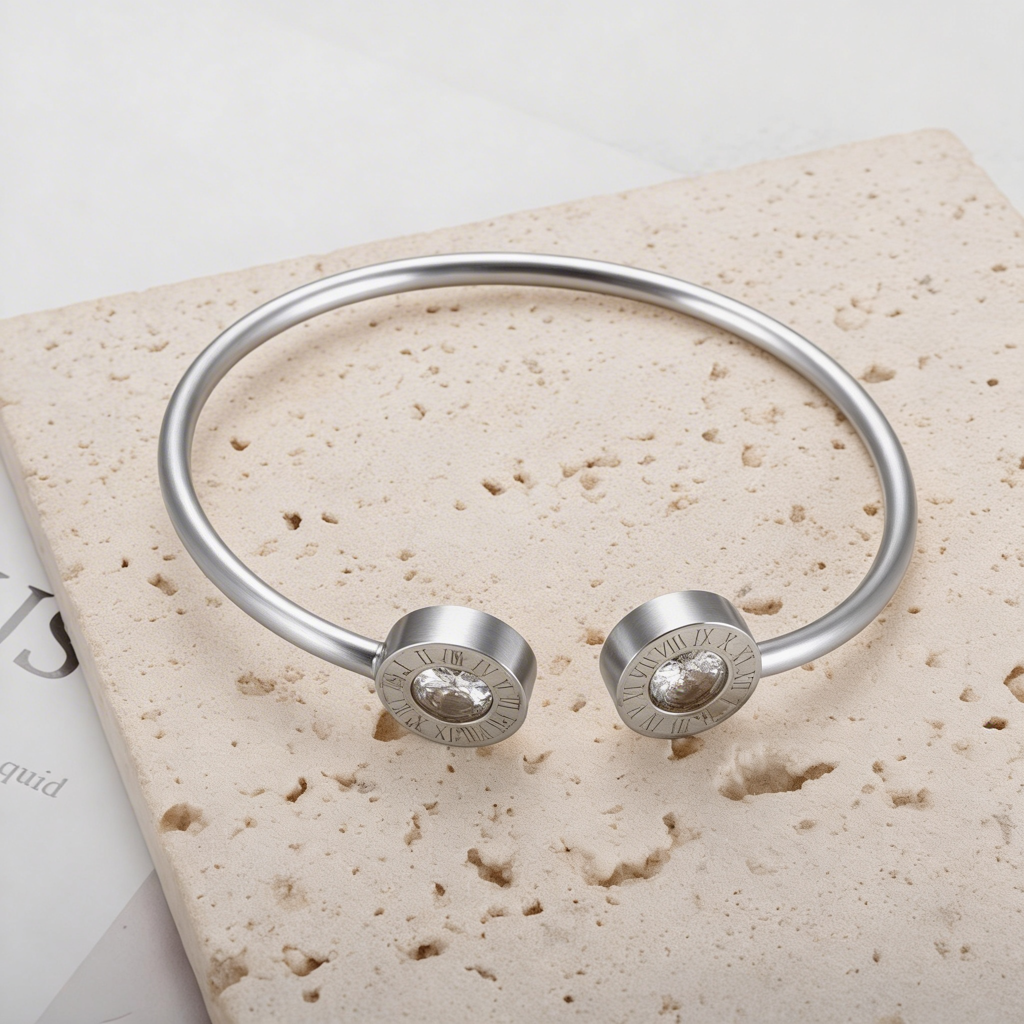Bracelete Romano Cristal Ônix