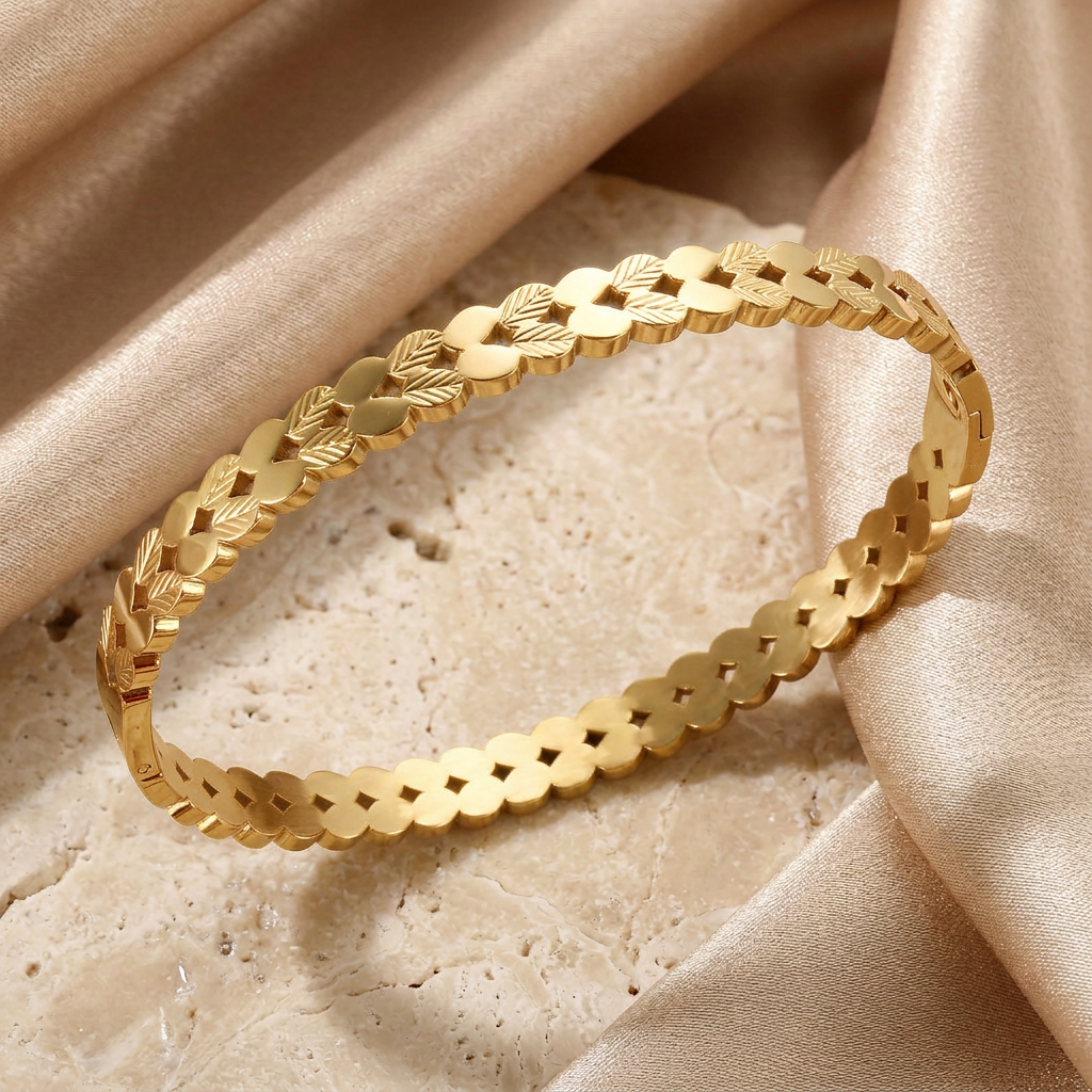 Bracelete Folhas de Roma