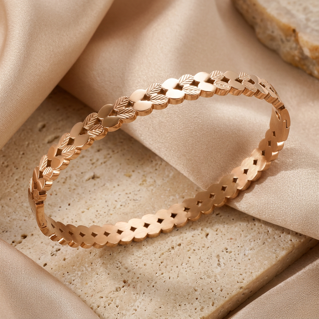 Bracelete Folhas de Roma