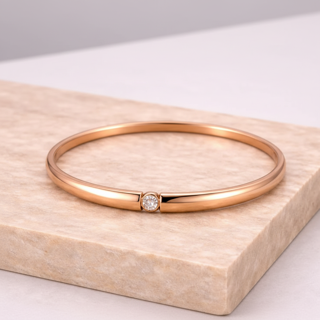 Bracelete Ponto de Luz Zircônia