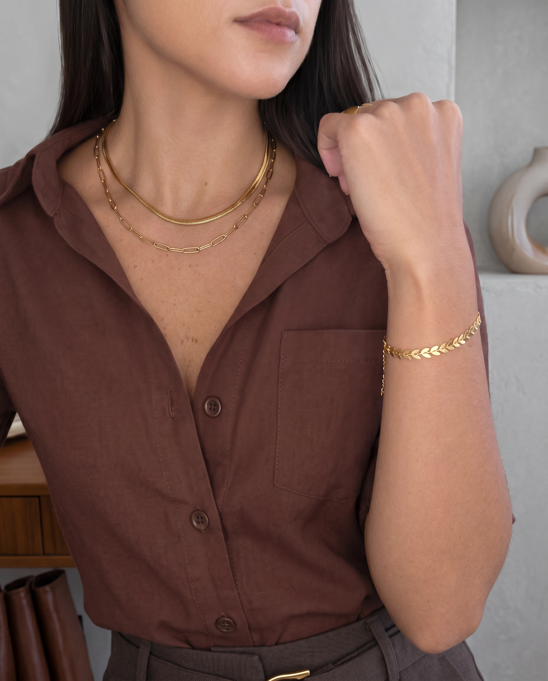 Pulseira Folhas de Roma